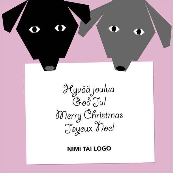 Digitaalinen Joulukortti, Kaksi koiraa